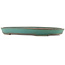 Oval green bonsai pot by Reiho - 445 x 345 x 50 mm