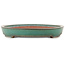 Pot à bonsaï ovale vert de Reiho - 445 x 345 x 50 mm