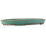 Pot à bonsaï ovale vert de Reiho - 445 x 345 x 50 mm