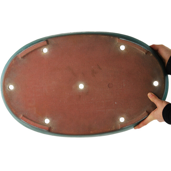 Vaso bonsai ovale verde di Reiho - 445 x 345 x 50 mm