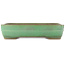 Pot à bonsaï rectangulaire vert de Yamafusa - 410 x 310 x 90 mm