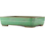 Pot à bonsaï rectangulaire vert de Yamafusa - 410 x 310 x 90 mm