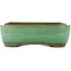 Rectangular green bonsai pot by Yamafusa - 410 x 310 x 90 mm