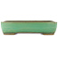 Pot à bonsaï rectangulaire vert de Yamafusa - 410 x 310 x 90 mm