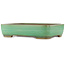 Pot à bonsaï rectangulaire vert de Yamafusa - 410 x 310 x 90 mm