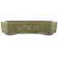 Maceta rectangular verde para bonsái de Yamaaki - 410 x 325 x 90 mm