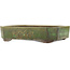 Maceta rectangular verde para bonsái de Yamaaki - 410 x 325 x 90 mm