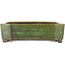 Rechthoekige groene bonsai pot van Yamaaki - 410 x 325 x 90 mm