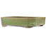 Pot à bonsaï rectangulaire vert de Yamaaki - 410 x 325 x 90 mm