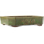Pot à bonsaï rectangulaire vert de Yamaaki - 410 x 325 x 90 mm