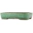 Pot à bonsaï rectangulaire vert de Yamafusa - 465 x 340 x 90 mm