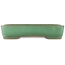 Pot à bonsaï rectangulaire vert de Yamafusa - 465 x 340 x 90 mm