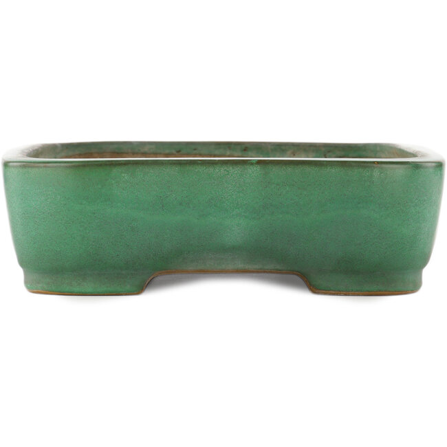 Rechthoekige groene bonsai pot van Yamafusa - 465 x 340 x 90 mm