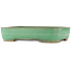 Pot à bonsaï rectangulaire vert de Yamafusa - 475 x 360 x 90 mm