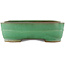 Rectangular green bonsai pot by Yamafusa - 475 x 360 x 90 mm