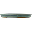 Oval green bonsai pot - 560 x 400 x 55 mm