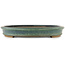 Oval green bonsai pot - 560 x 400 x 55 mm