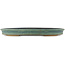 Oval green bonsai pot - 560 x 400 x 55 mm