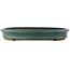 Oval green bonsai pot - 560 x 400 x 55 mm