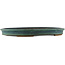 Oval green bonsai pot - 560 x 400 x 55 mm