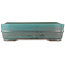 Pot à bonsaï rectangulaire turquoise de Reiho - 380 x 270 x 100 mm