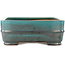 Pot à bonsaï rectangulaire turquoise de Reiho - 380 x 270 x 100 mm