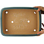 Maceta rectangular turquesa para bonsái de Reiho - 380 x 270 x 100 mm