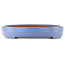 Pot à bonsaï ovale bleu de Yamafusa - 470 x 350 x 60 mm