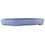 Pot à bonsaï ovale bleu de Yamafusa - 470 x 350 x 60 mm