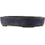 Pot à bonsaï ovale bleu par Hattori - 365 x 275 x 70 mm