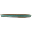 Oval turquoise bonsai pot by Reiho - 500 x 360 x 35 mm