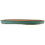 Oval turquoise bonsai pot by Reiho - 500 x 360 x 35 mm