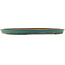 Oval turquoise bonsai pot by Reiho - 500 x 360 x 35 mm