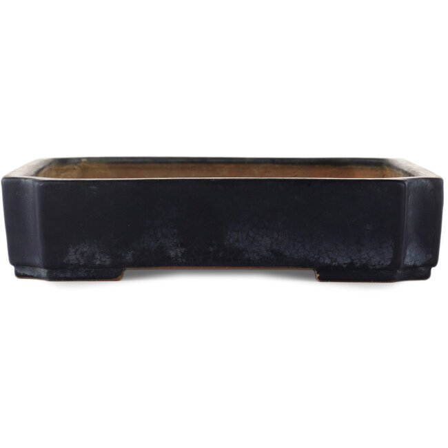 Maceta rectangular azul para bonsái de Yamafusa - 405 x 300 x 65 mm