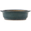 Ovale blauwe bonsai pot van Reiho - 410 x 325 x 90 mm