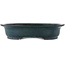 Oval blue bonsai pot by Reiho - 410 x 325 x 90 mm