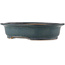 Oval blue bonsai pot by Reiho - 410 x 325 x 90 mm