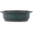 Oval blue bonsai pot by Reiho - 410 x 325 x 90 mm