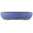 Pot à bonsaï ovale bleu de Reiho - 440 x 350 x 90 mm