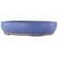 Oval blue bonsai pot by Reiho - 440 x 350 x 90 mm