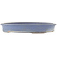 Oval blue bonsai pot by Yamafusa - 345 x 275 x 55 mm