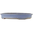 Oval blue bonsai pot by Yamafusa - 345 x 275 x 55 mm