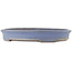Pot à bonsaï ovale bleu de Yamafusa - 345 x 275 x 55 mm