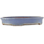 Oval blue bonsai pot by Yamafusa - 345 x 275 x 55 mm