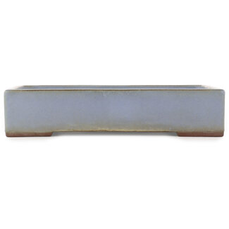  Yamafusa - Takehiko Koie Maceta rectangular azul para bonsái de 335 mm de Yamafusa, Tokoname, Japón