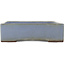 Rectangular blue bonsai pot by Yamafusa - 335 x 255 x 70 mm