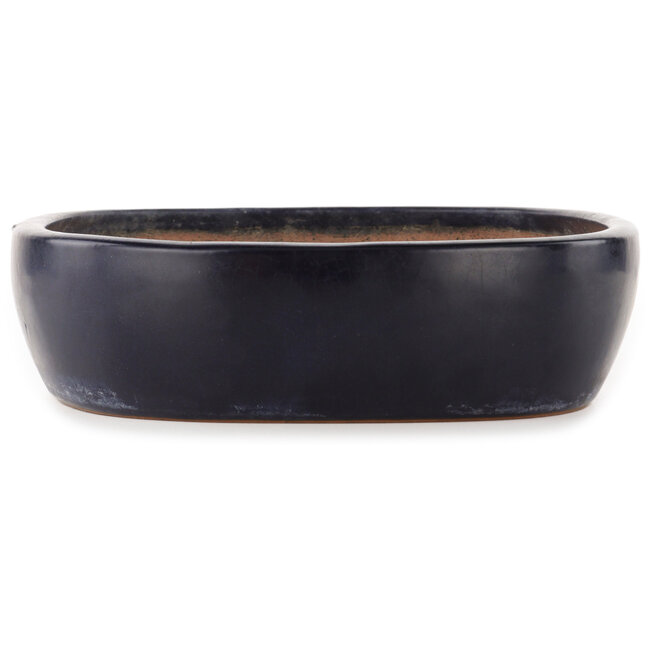 Pot à bonsaï rectangulaire bleu de Yamafusa - 400 x 310 x 80 mm