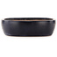 Pot à bonsaï rectangulaire bleu de Yamafusa - 400 x 310 x 80 mm