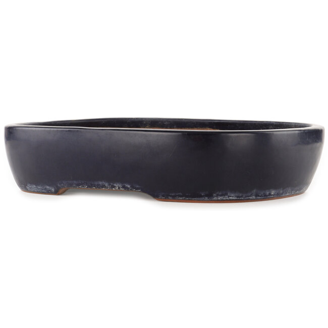 Maceta rectangular azul para bonsái de Yamafusa - 400 x 310 x 80 mm