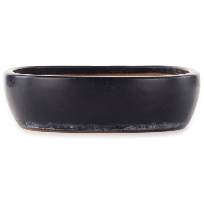 Pot à bonsaï rectangulaire bleu de Yamafusa - 400 x 310 x 80 mm